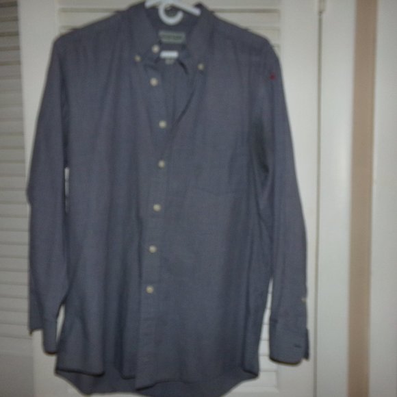 David Taylor long sleeved‎ button down collar shirt size M Excellent Blue gray - Picture 1 of 5